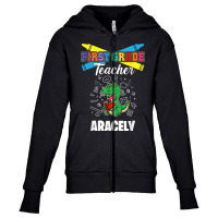 First Grade Teacher   Aracely   First Name Personalized T Shirt Youth Zipper Hoodie | Artistshot