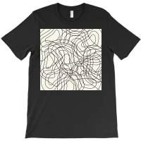 Abstract Doodle Lines Seamless Curve Pattern T-shirt | Artistshot