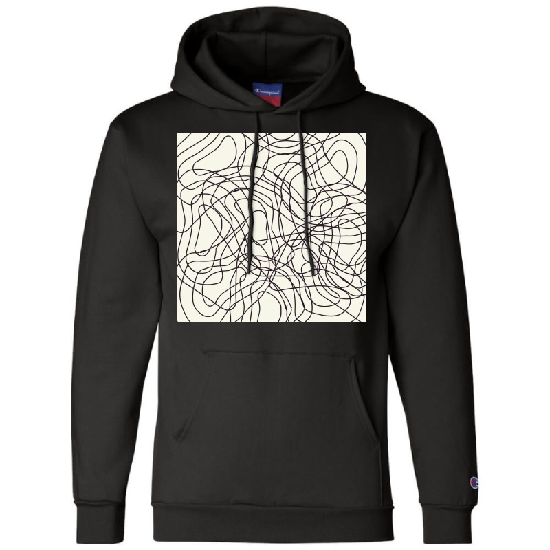 Abstract Doodle Lines Seamless Curve Pattern Champion Hoodie | Artistshot