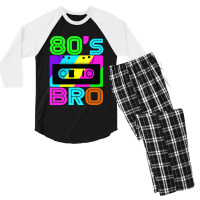 This Is My 80s Bro Retro 80's 90's Party Men's 3/4 Sleeve Pajama Set | Artistshot