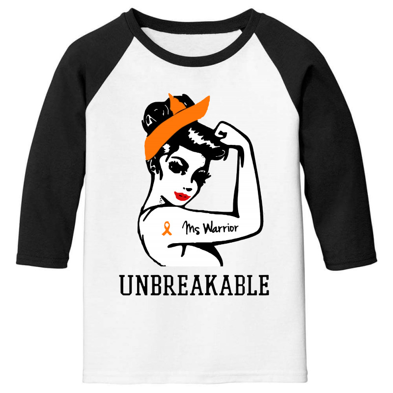 Womens Ms Warrior Unbreakable Youth 3/4 Sleeve | Artistshot