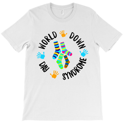 World Down Syndrome Day Awareness Socks Down Right Kids T-shirt Designed By Shanika B Houston