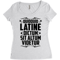 Quidquid Latine Dictum Latin Language Latin Quote Latin T Shirt Women's Triblend Scoop T-shirt | Artistshot