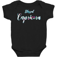 Blessed Capricorn Tshirt Women Birthday Gift Astrology Sign Baby Bodysuit | Artistshot