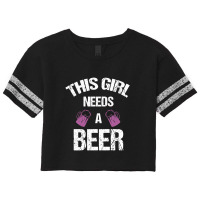 This Girl Needs A Beer Scorecard Crop Tee | Artistshot