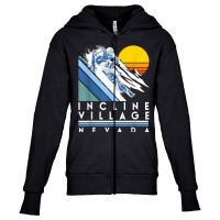 Incline Village Nevada Retro Ski T Shirt Youth Zipper Hoodie | Artistshot