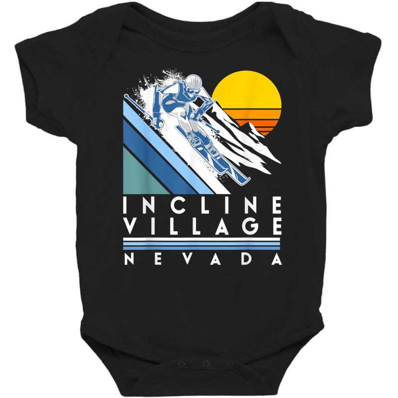 Incline Village Nevada Retro Ski T Shirt Baby Bodysuit by WarnekeRashae | Artistshot