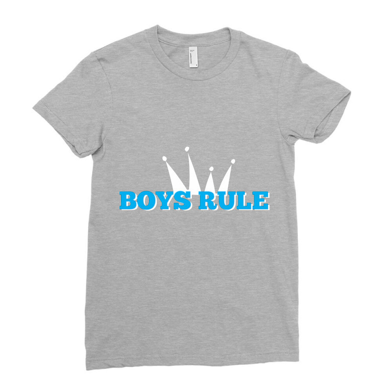 Boys Rule Ladies Fitted T-Shirt by renkuz | Artistshot