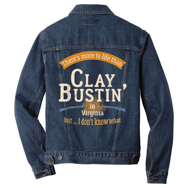 Clay Target Shooting Shirt Virginia Skeet Trap 2 Men Denim Jacket | Artistshot