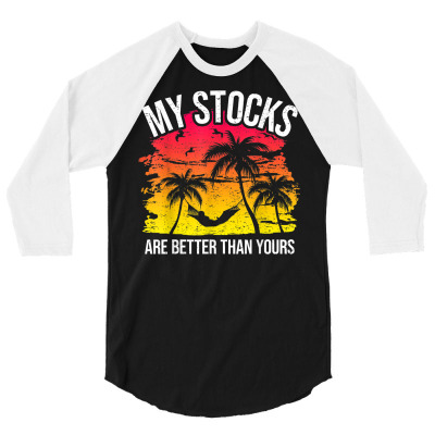 Trader Investor Saying Hammock 3/4 Sleeve Shirt Designed By Koopshawneen