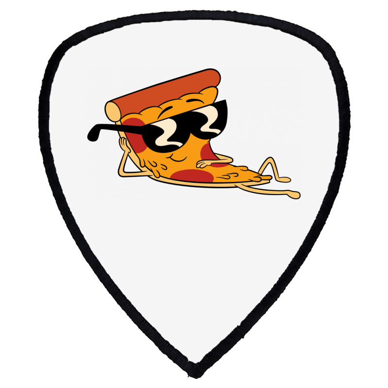 Pizza Steve Cool Cartoon Shield S Patch | Artistshot