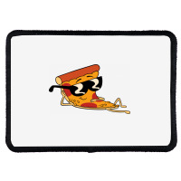 Pizza Steve Cool Cartoon Rectangle Patch | Artistshot