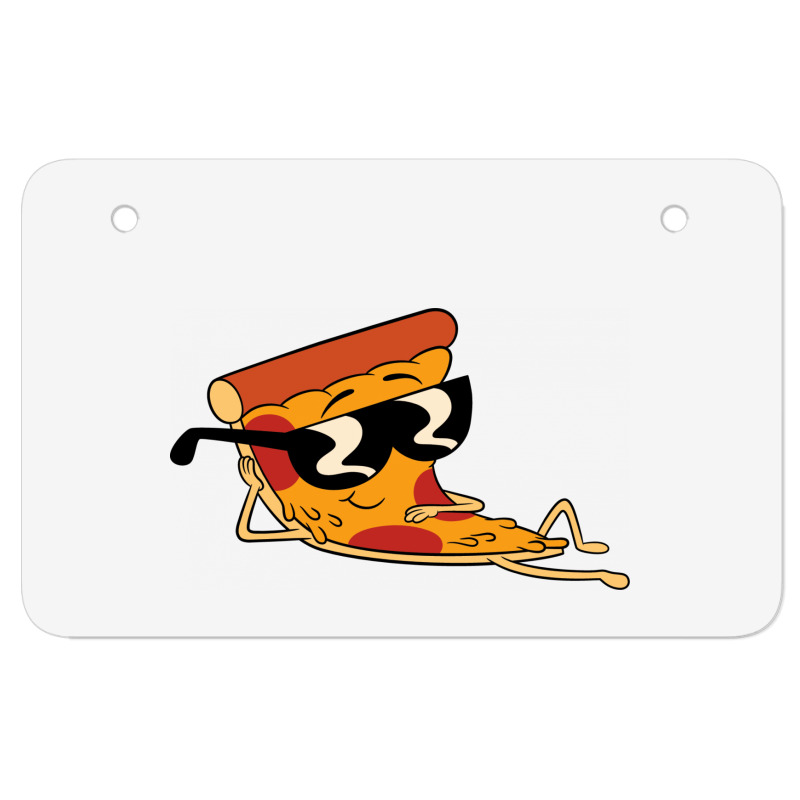 Pizza Steve Cool Cartoon Atv License Plate | Artistshot