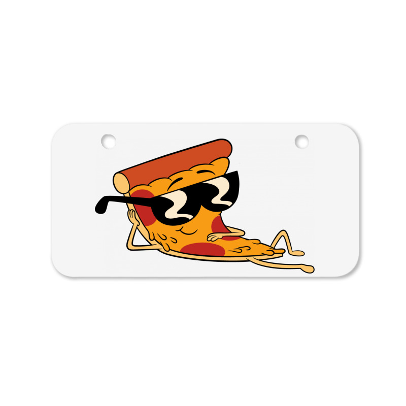 Pizza Steve Cool Cartoon Bicycle License Plate | Artistshot