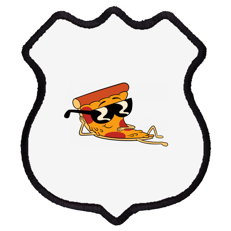 Pizza Steve Cool Cartoon Shield Patch | Artistshot