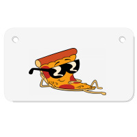 Pizza Steve Cool Cartoon Motorcycle License Plate | Artistshot