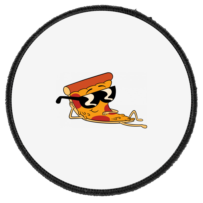 Pizza Steve Cool Cartoon Round Patch | Artistshot