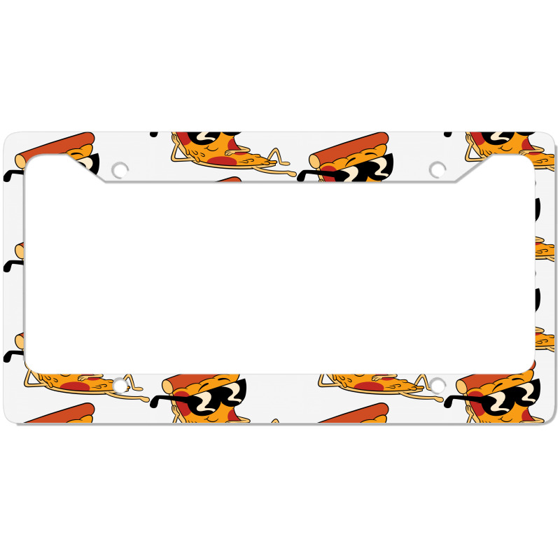 Pizza Steve Cool Cartoon License Plate Frame | Artistshot