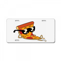 Pizza Steve Cool Cartoon License Plate | Artistshot