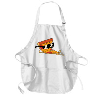 Pizza Steve Cool Cartoon Medium-length Apron | Artistshot