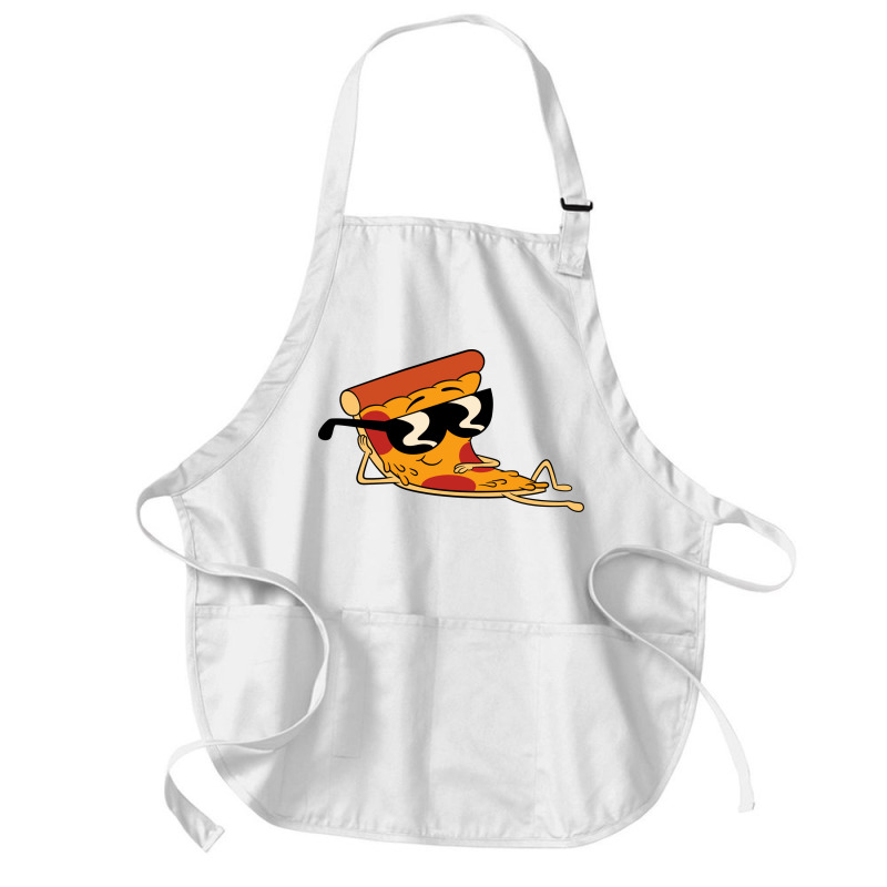 Pizza Steve Cool Cartoon Medium-length Apron | Artistshot