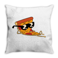 Pizza Steve Cool Cartoon Throw Pillow | Artistshot