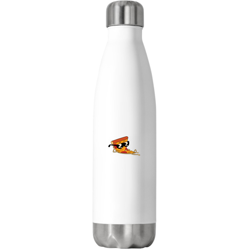 Pizza Steve Cool Cartoon Stainless Steel Water Bottle | Artistshot