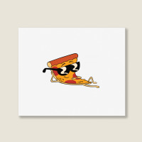 Pizza Steve Cool Cartoon Landscape Canvas Print | Artistshot