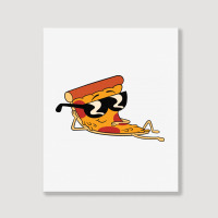 Pizza Steve Cool Cartoon Portrait Canvas Print | Artistshot