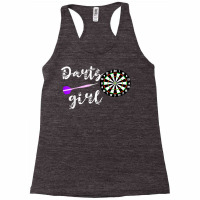 Darts Girl Dart Player Arrow Game Bullseye Board Dartboard T Shirt Racerback Tank | Artistshot