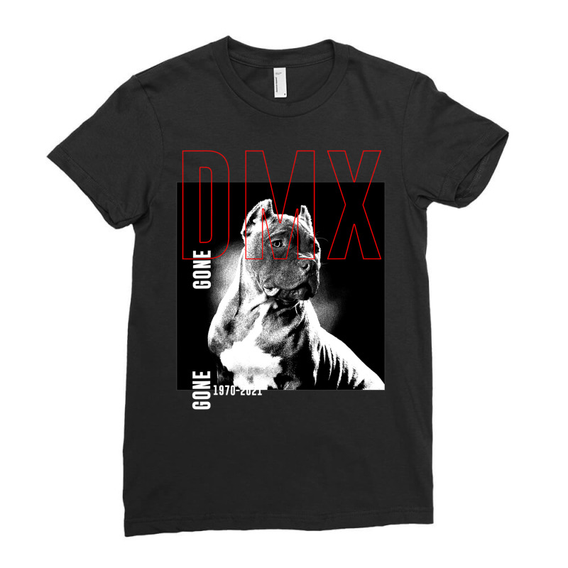 Pit.bull  Ter.ri.er  Dog  With  D.m.x   Gone   T Shirt Ladies Fitted T-Shirt by CUSER3146 | Artistshot