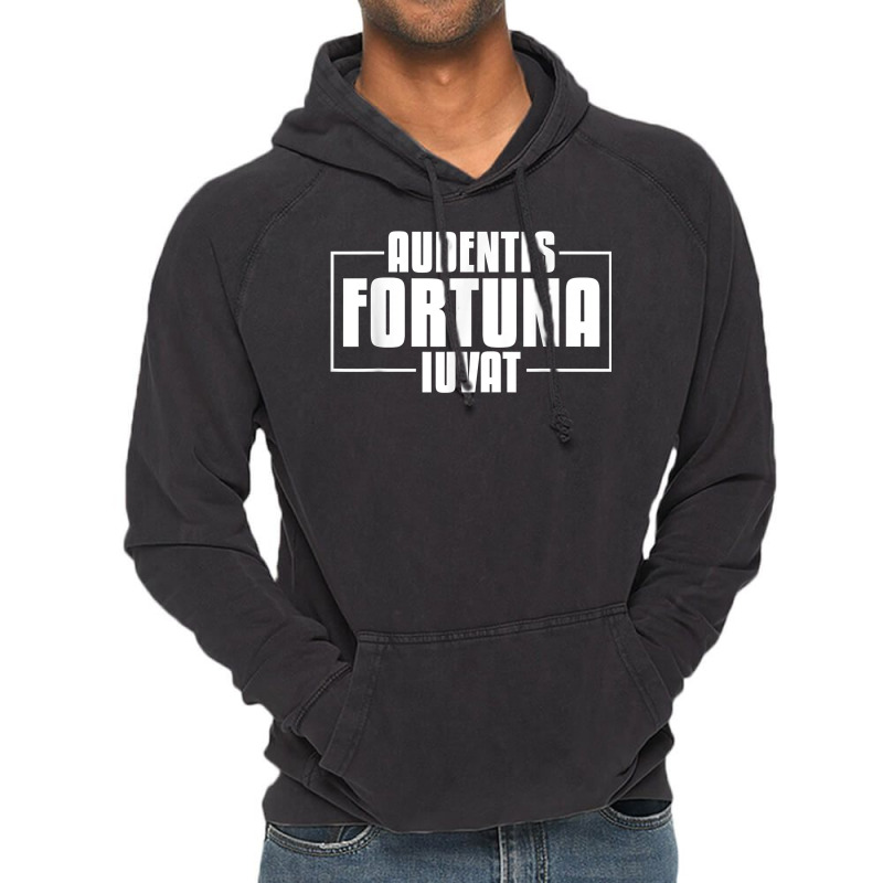 Audentis Fortuna Iuvat Latin Language Saying Latin Quote T Shirt Vintage Hoodie by tamarogbbrazee4 | Artistshot