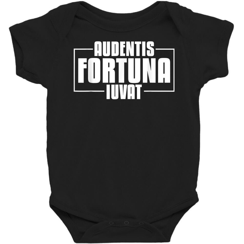 Audentis Fortuna Iuvat Latin Language Saying Latin Quote T Shirt Baby Bodysuit by tamarogbbrazee4 | Artistshot