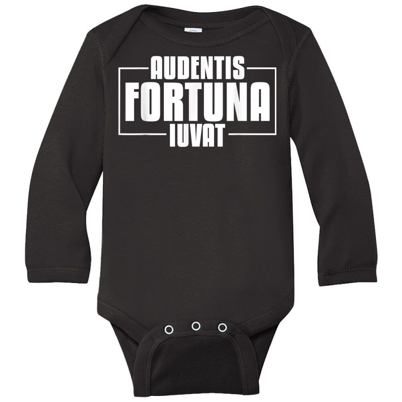 Audentis Fortuna Iuvat Latin Language Saying Latin Quote T Shirt Long Sleeve Baby Bodysuit by tamarogbbrazee4 | Artistshot