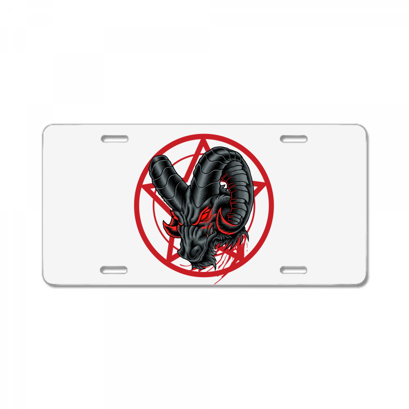 Angry Mountain Goat License Plate | Artistshot