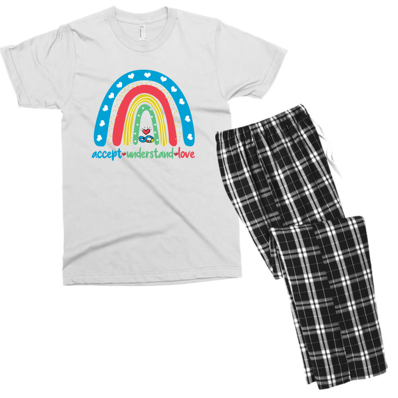 Autism Accept Understand Love Men's T-shirt Pajama Set | Artistshot