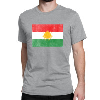 Kurdistan Faded Vintage Style Flag Design Classic T-shirt | Artistshot