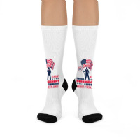 Help Fight Trump Derangement Syndrome Funny Pro Trump T Shirt Crew Socks | Artistshot