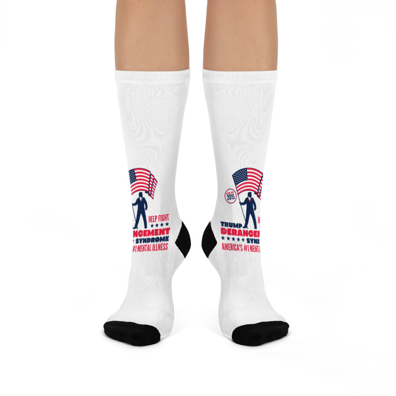 Help Fight Trump Derangement Syndrome Funny Pro Trump T Shirt Crew Socks | Artistshot