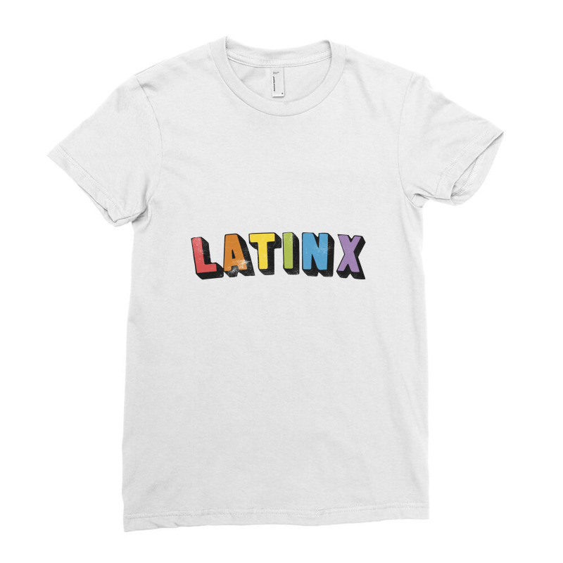 Latinx Original Retro Style Design Ladies Fitted T-Shirt by bedaopini | Artistshot