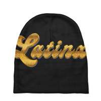 Latinx Original Retro Style Design Baby Beanies | Artistshot