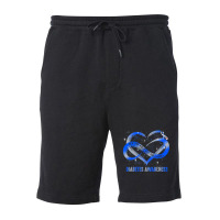 Diabetes Diabetic Type 1 See The Able Not The Label 99 Diabetes Awaren Fleece Short | Artistshot