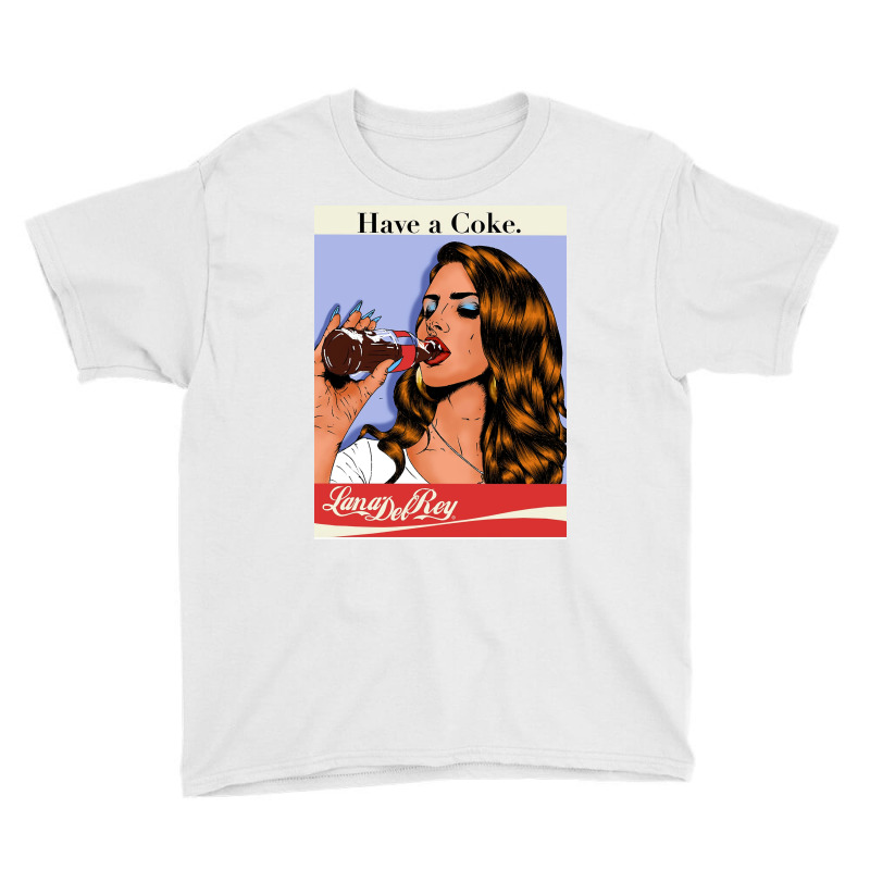 Lana Drinking Cola Youth Tee | Artistshot