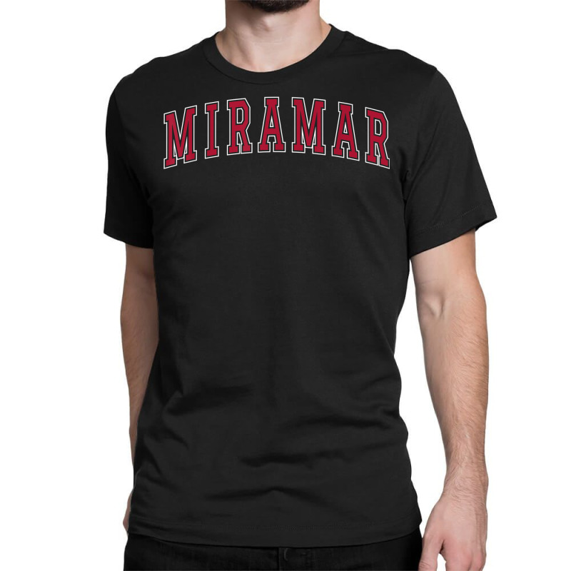 Miramar Florida Souvenir Sport College Style Text T Shirt Classic T-shirt | Artistshot