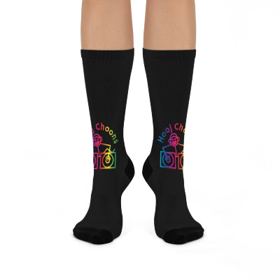 Rainbow Colorfull Original Crew Socks Designed By Warning