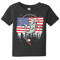 Fishing T  Shirt American Fisherman U S Flag Fish Angle Fishing T  Shi Baby Tee | Artistshot