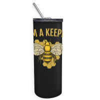 Bee Beekeeper Vintage Keeper Bee Gifts Funny 182 Hive Beekeeping Skinny Tumbler | Artistshot