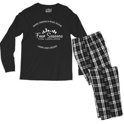 Four Seasons Men's Long Sleeve Pajama Set Designed By Warning