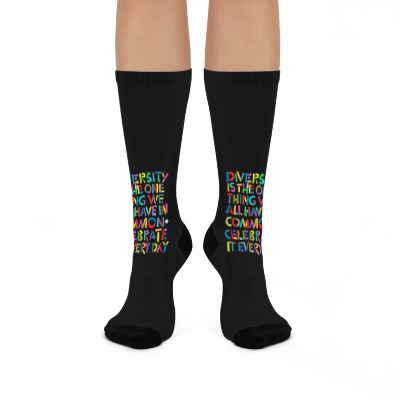 Diversity And Strength Crew Socks Designed By Warning