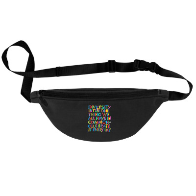 Diversity And Strength Fanny Pack Designed By Warning